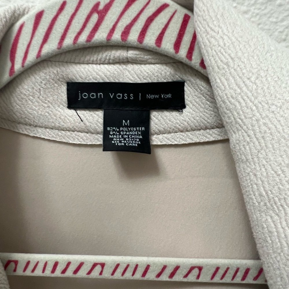 Joan Vass Faux Leather Jacket